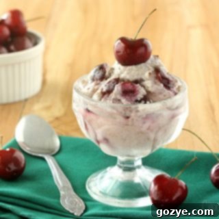 Cherry Almond Coconut Ice Cream recipe card image