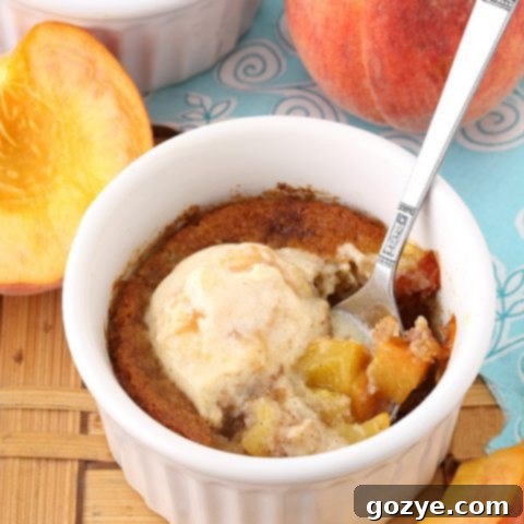 Peach Cobbler For Two