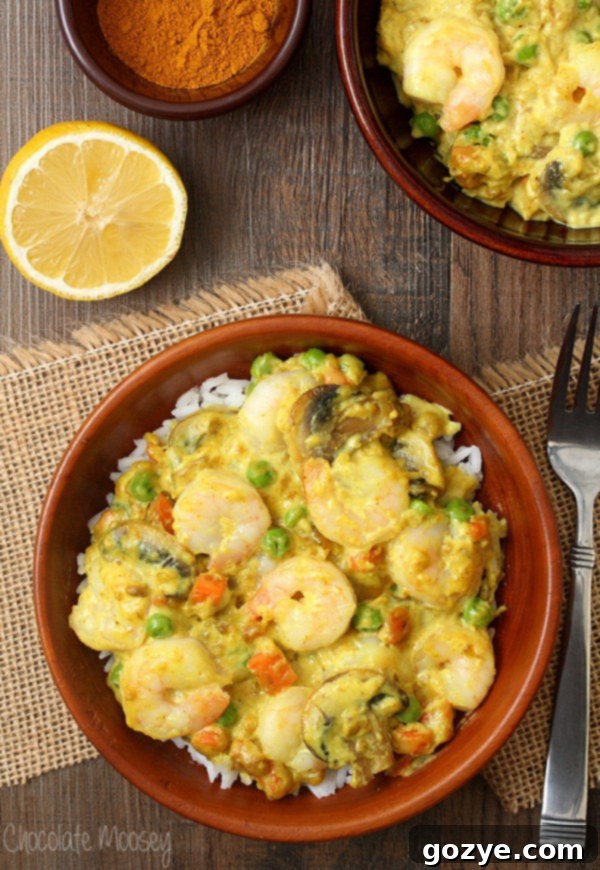 Shrimp Curry Recipe Without Coconut Milk Pin