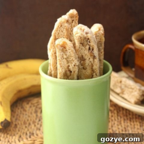 Irresistible Banana Walnut Biscotti
