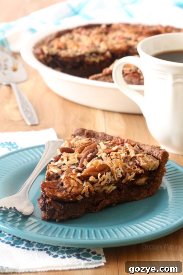 A small, decorative image for Pinterest sharing, related to German Chocolate Pecan Pie.