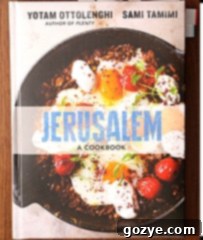 Jerusalem Cookbook by Ottolenghi and Tamimi, Middle Eastern cuisine