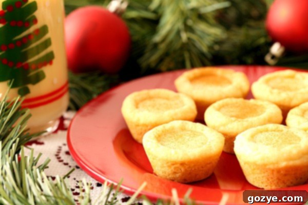 Eggnog Filled Sugar Cookie Cups from scratch