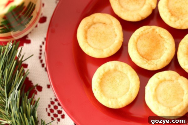 Eggnog Filled Sugar Cookie Cups from scratch
