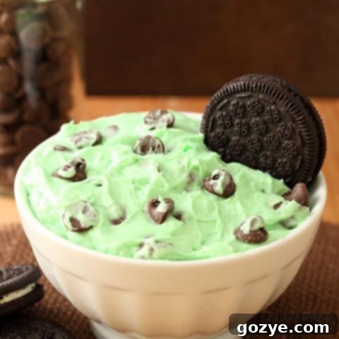Cool Mint Chip Cheesecake Delight 5 Mint Chocolate Chip Cheesecake Dip with chocolate cookies