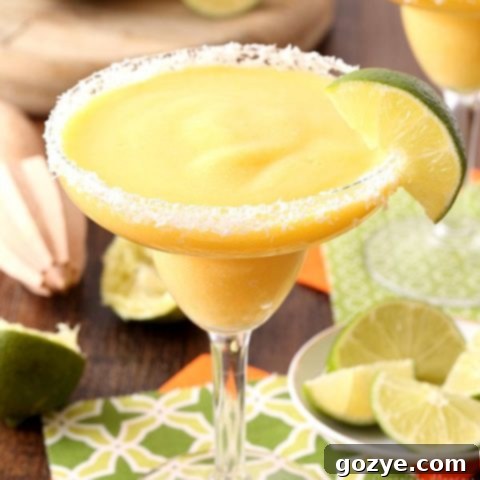 Frozen Mango Margarita (Tequila and Virgin)