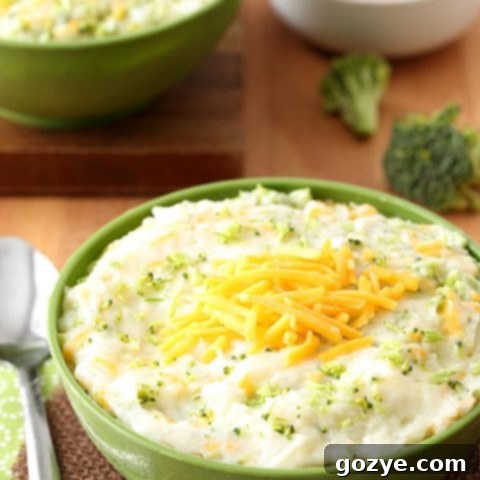 Broccoli and Cheese Mashed Potatoes