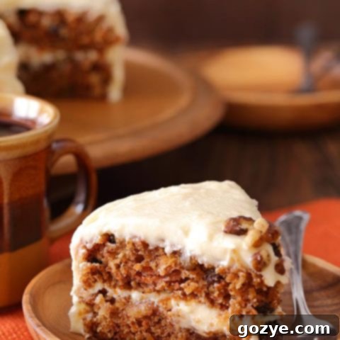 Carrot Cake Layer Cake with Buttermilk Cream Cheese Frosting