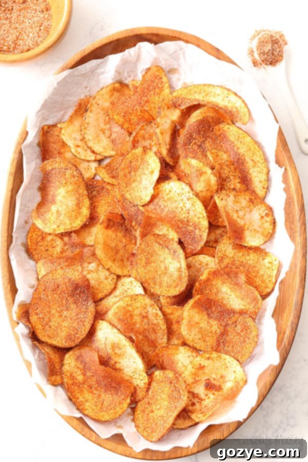 Basket of Golden Barbecue Chips