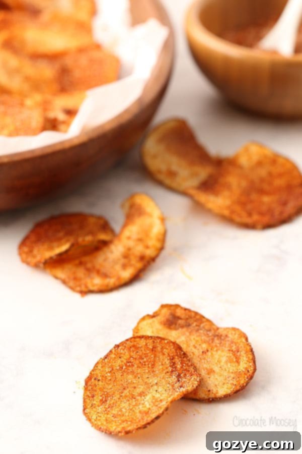 Close-up of Crispy Barbecue Chips
