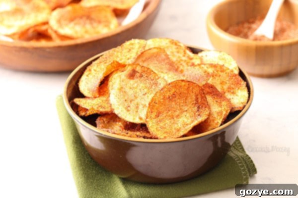 Bowl of freshly made Barbecue Chips ready to serve