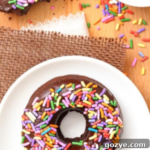 Triple Chocolate Baked Doughnuts