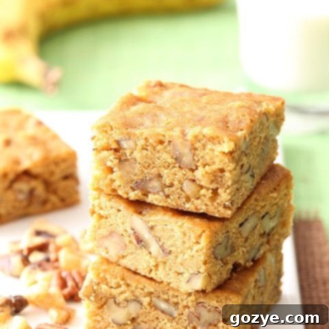 Banana Blondies