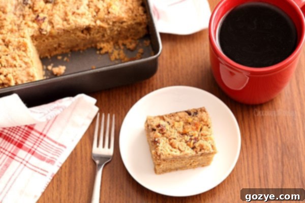 Apple Butter Crumb Cake to go with your morning coffee