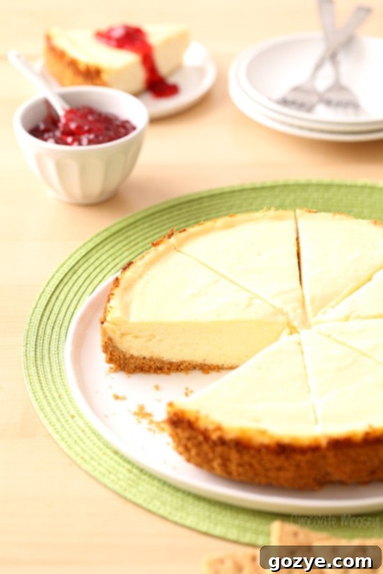 Classic Cheesecake recipe with a graham cracker crust