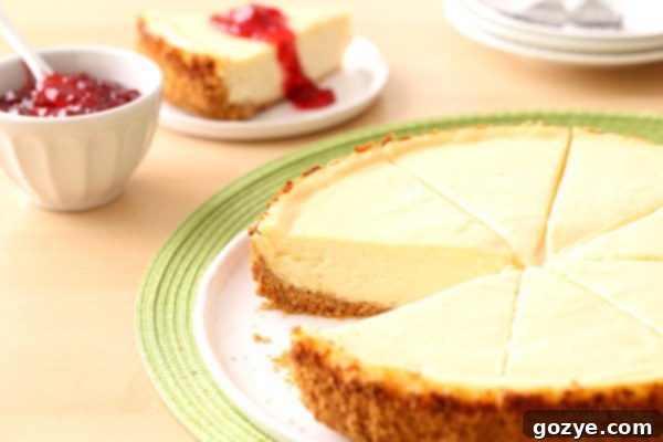 Classic Cheesecake recipe with a graham cracker crust