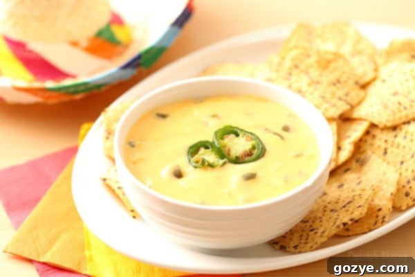 Queso in White Bowl