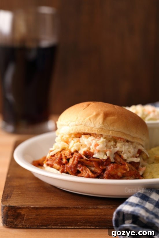 Delicious BBQ Pulled Pork Sandwiches For Two with Homemade Coleslaw