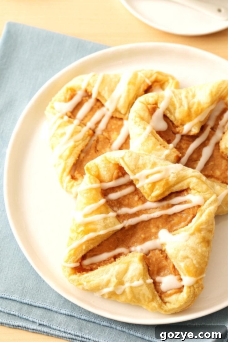 Flaky Danish Pastries 2 Close up of puff pastry danish