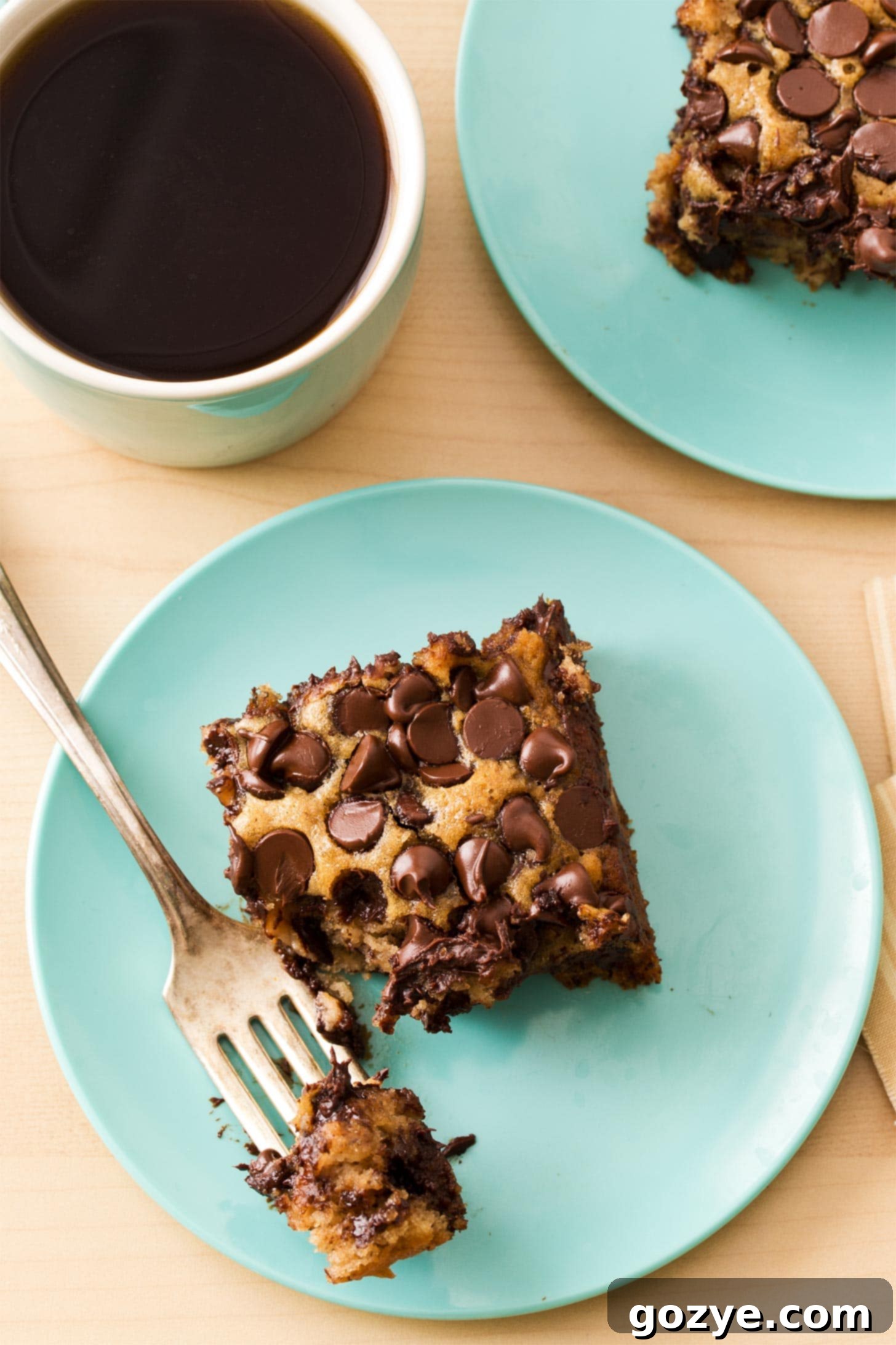 Close up of vegan banana cake
