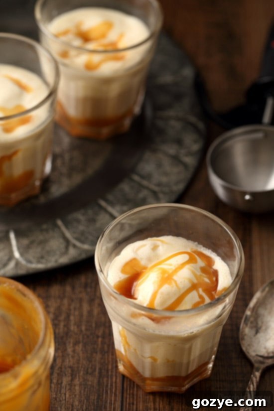 Salted Caramel Coffee Floats 4 Salted Caramel Affogatos aka Coffee Ice Cream Floats
