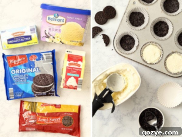 Making Klondike Ice Cream Cupcakes