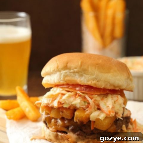 The Pittsburger (Primanti Style Burger With French Fries and Coleslaw)