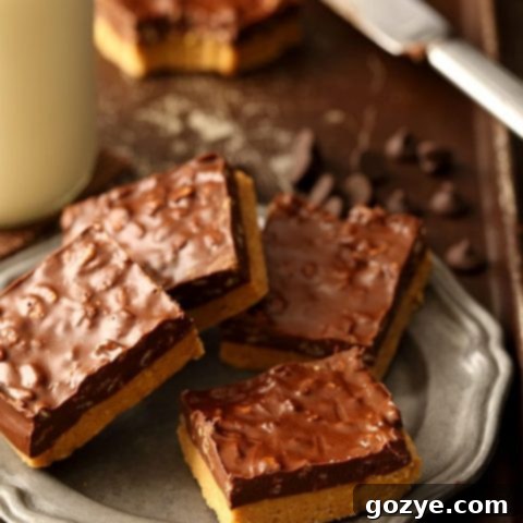 Small Batch No Bake Chocolate Peanut Butter Bars