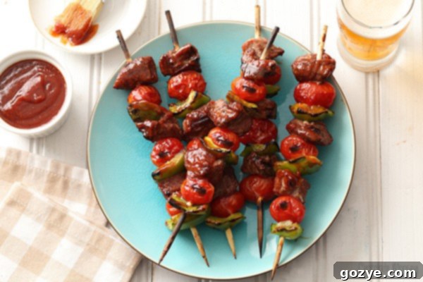 Sweet and spicy Chipotle Barbecue Lamb Kabobs for an easy weeknight dinner
