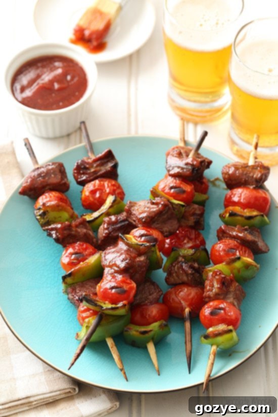 Sweet and spicy Chipotle Barbecue Lamb Kabobs for an easy weeknight dinner