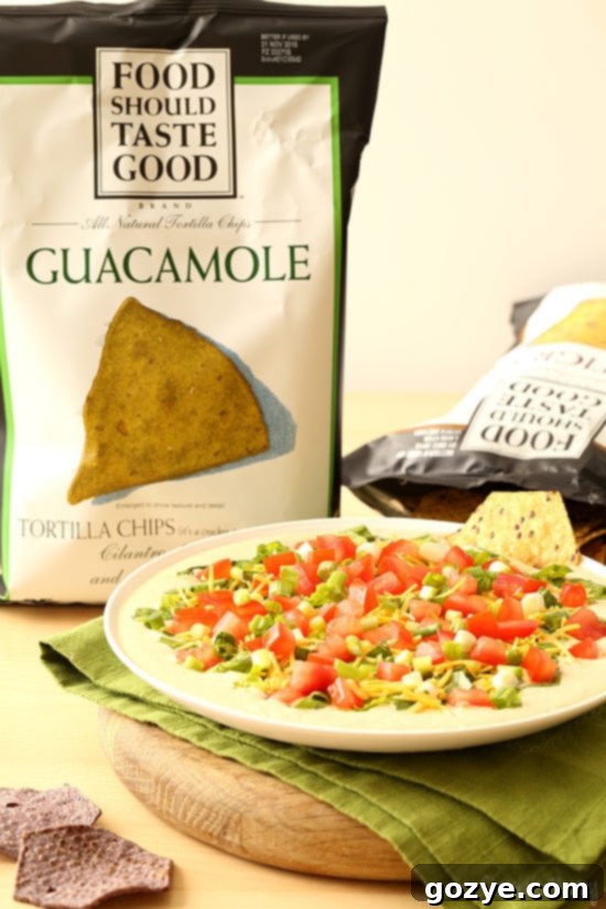 Chipotle Ranch Taco Dip for a 5 minute no cook dip