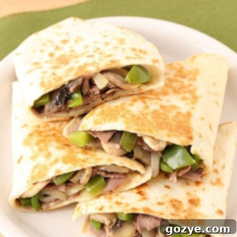 Philly Cheesesteak Quesadillas recipe image
