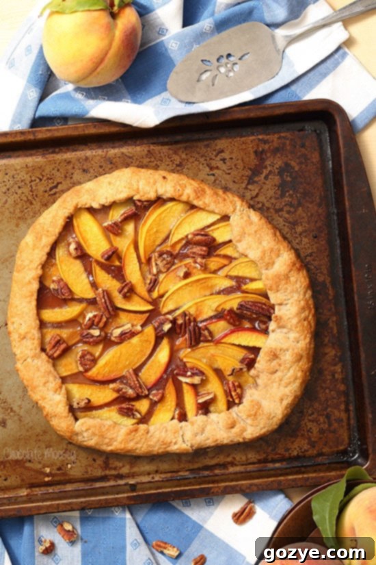 Golden Peach Delight 3 Peach Galette with homemade pie crust