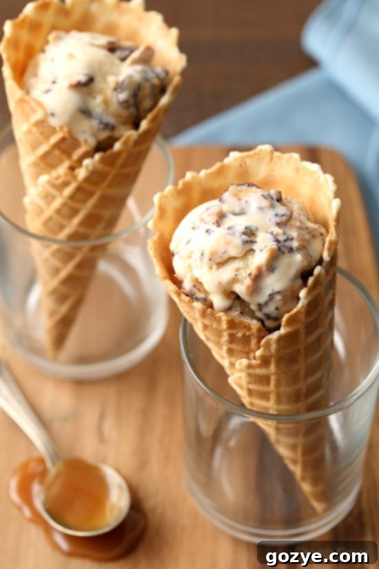 Caramel Waffle Cone Ice Cream pin image