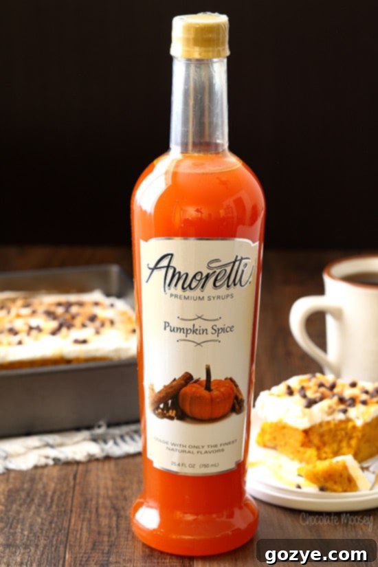 Harvest Pumpkin Poke Cake 4 Pumpkin Spice Syrup for pumpkin poke cake