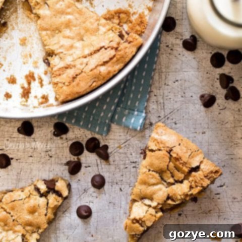Oatmeal Chocolate Chip Cookie Wedges - Recipe Image