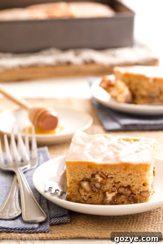 Honey Nut Snack Cake