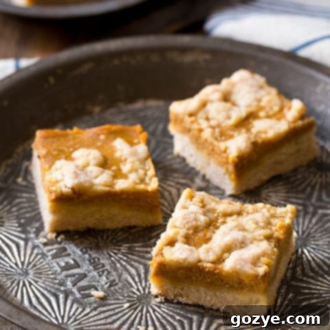 Pumpkin Pie Crumb Bars