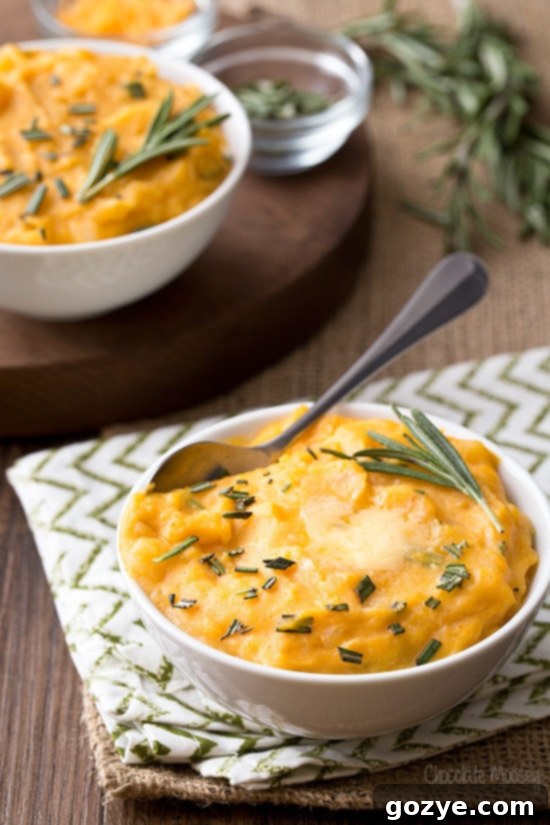 Cheddar Pumpkin Mashed Potatoes - A Rich, Orange-Hued Side Dish