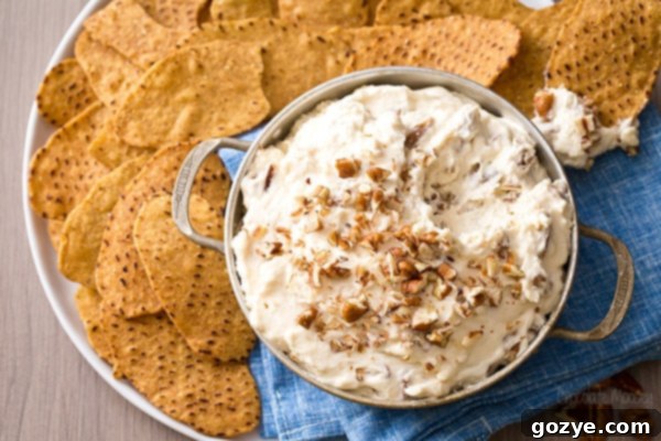 No Bake Maple Pecan Cheesecake Dip