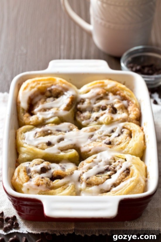 Sweet Cookie Dough Cinnamon Rolls with Glaze