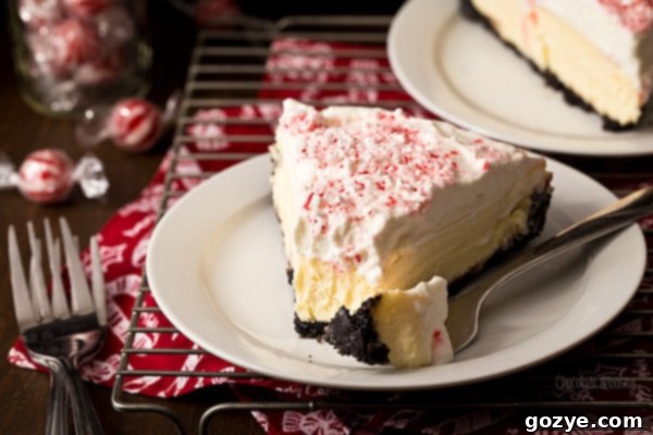 Ingredients for Peppermint Cheesecake being prepared