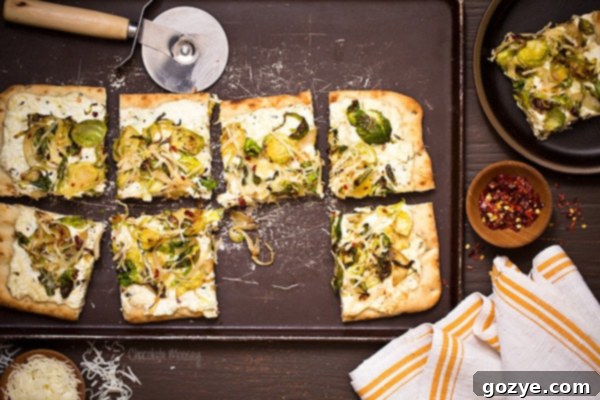 Brussels Sprouts and Ricotta Flatbread