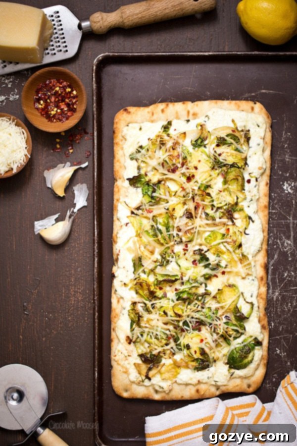 Brussels Sprouts and Ricotta Flatbread