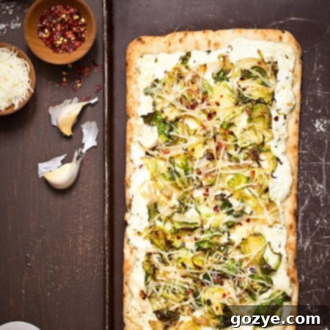 Brussels Sprouts and Ricotta Flatbread
