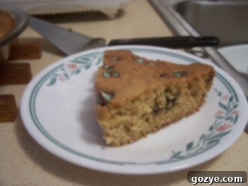 Chocolate Chip Cookie Cake Pie 1 Delicious Chocolate Chip Cookie Cake with melted mint chocolate chips