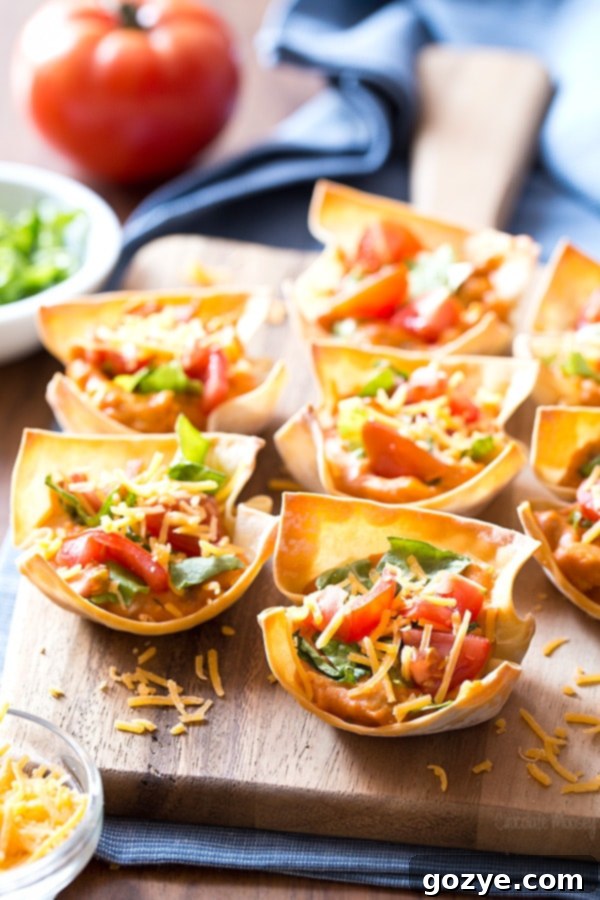 Buffalo Chicken Wonton Bites 2 Buffalo Chicken Hummus Taco Cups