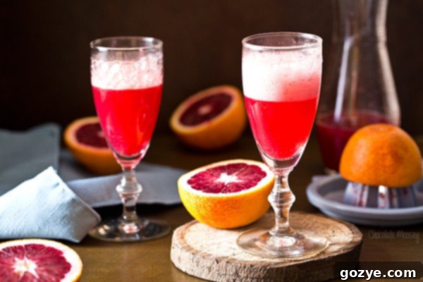 Vibrant Blood Orange Mimosas 4 Blood Orange Mimosas