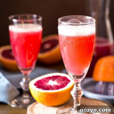 Vibrant Blood Orange Mimosas 5 Blood Orange Mimosas