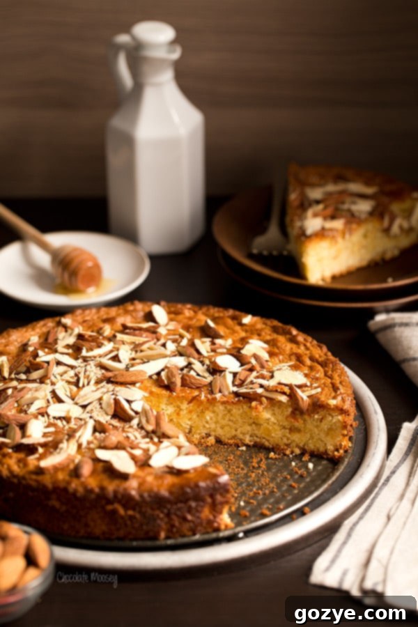 Honeyed Almond Vanilla Delight 2 Vanilla Honey Almond Cake, a warm and inviting dessert perfect for winter